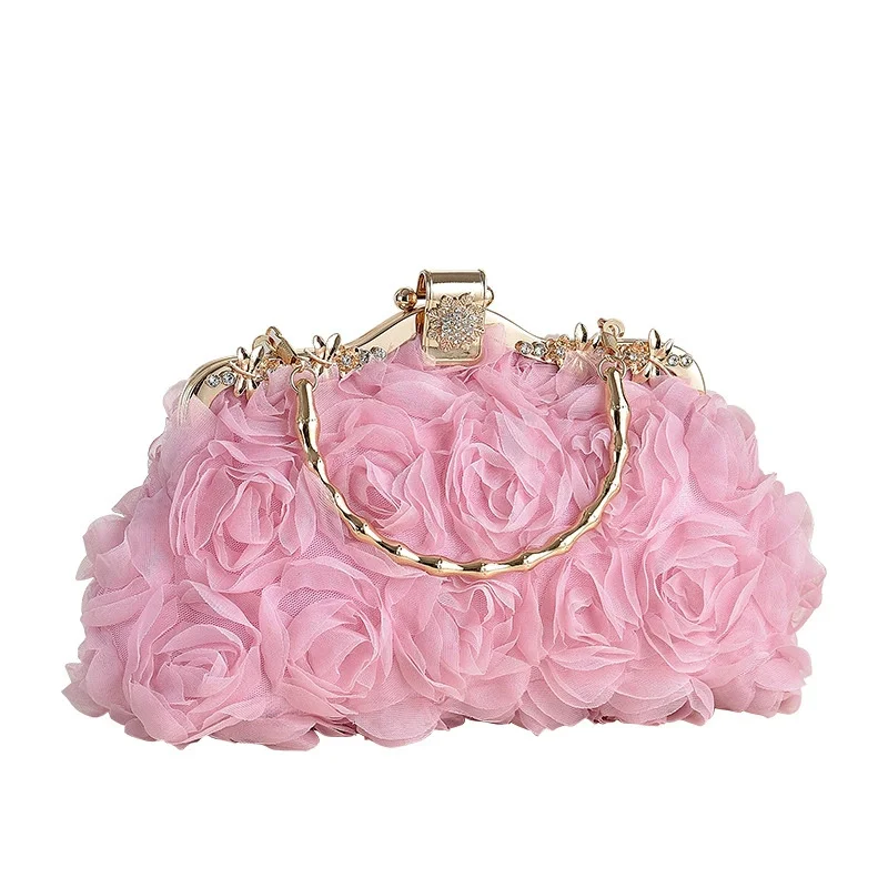 Sweet Flower Evening Bags for Prom/wedding Party Diamond Jewelry 3D Floral Clutch Bag Feminie Purses and Handbags Bolso Fiesta
Sweet Flower Evening Bags for Prom/wedding Party Diamond Jewelry 3D Floral Clutch Bag Feminie Purses and Handbags Bolso Fiesta