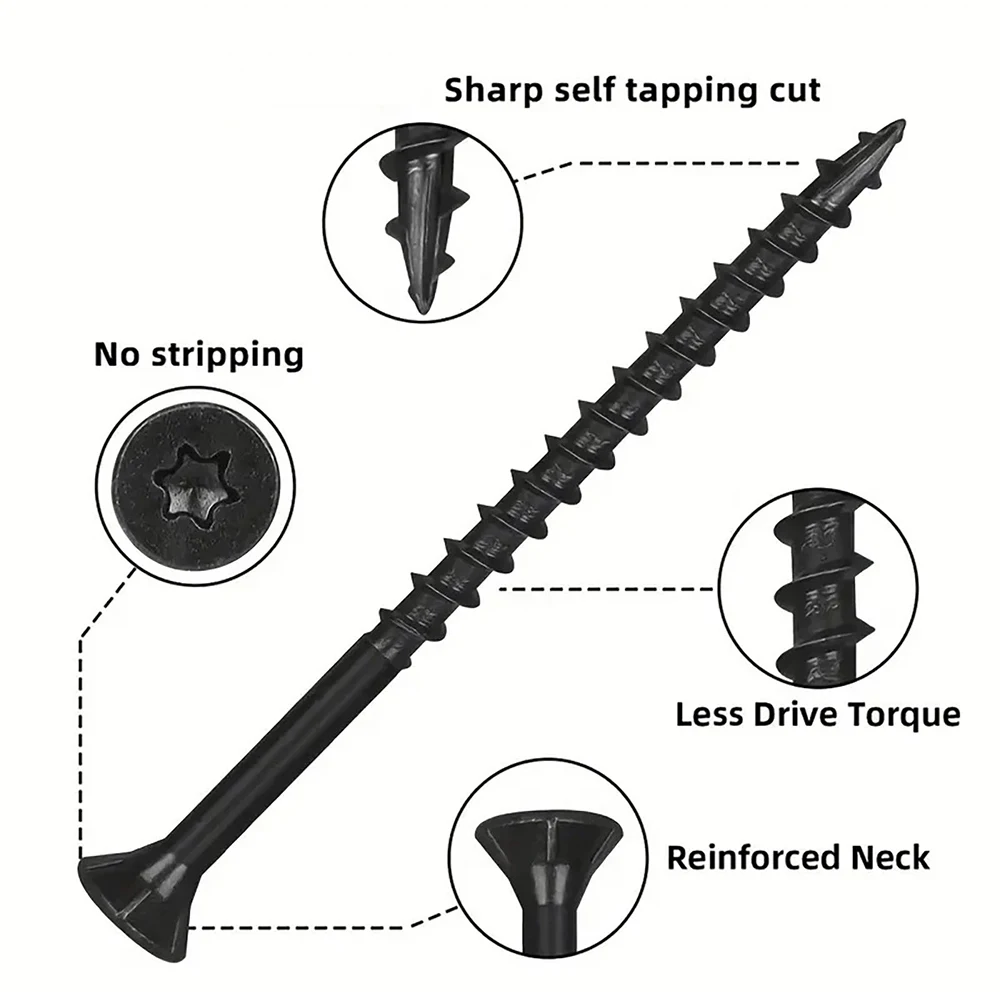 #10 Deck Screws T25 Torx Drive Self Tapping Wood Decking Fencing Screw
#10 Deck Screws T25 Torx Drive Self Tapping Wood Decking Fencing Screw