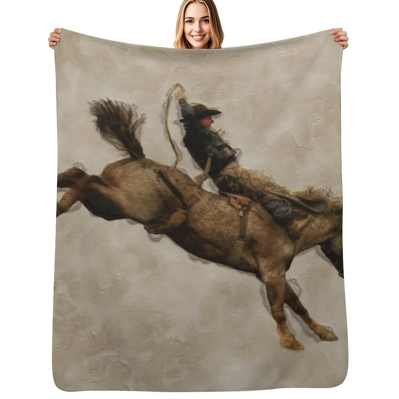 Bucking Bronco Rodeo Cowboy Throw Blanket blankets ands warm winter Soft Plaid Vintage Blankets
Bucking Bronco Rodeo Cowboy Throw Blanket blankets ands warm winter Soft Plaid Vintage Blankets