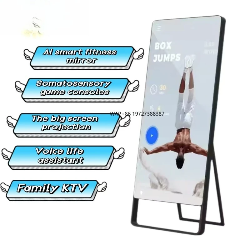 CH Android Smart Touch Screen OLED Фитнес-зеркало Напольная подставка Голосовое управление HD-видео для использования в тренажерном зале в помещении 21,5/32/43 дюйма
CH Android Smart Touch Screen OLED Фитнес-зеркало Напольная подставка Голосовое управление HD-видео для использования в тренажерном зале в помещении 21,5/32/43 дюйма