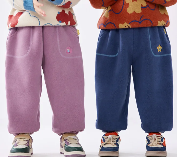New children's autumn/winter chunky embroidery cartoon men/girls with fleece warm casual sweatpants
New children's autumn/winter chunky embroidery cartoon men/girls with fleece warm casual sweatpants