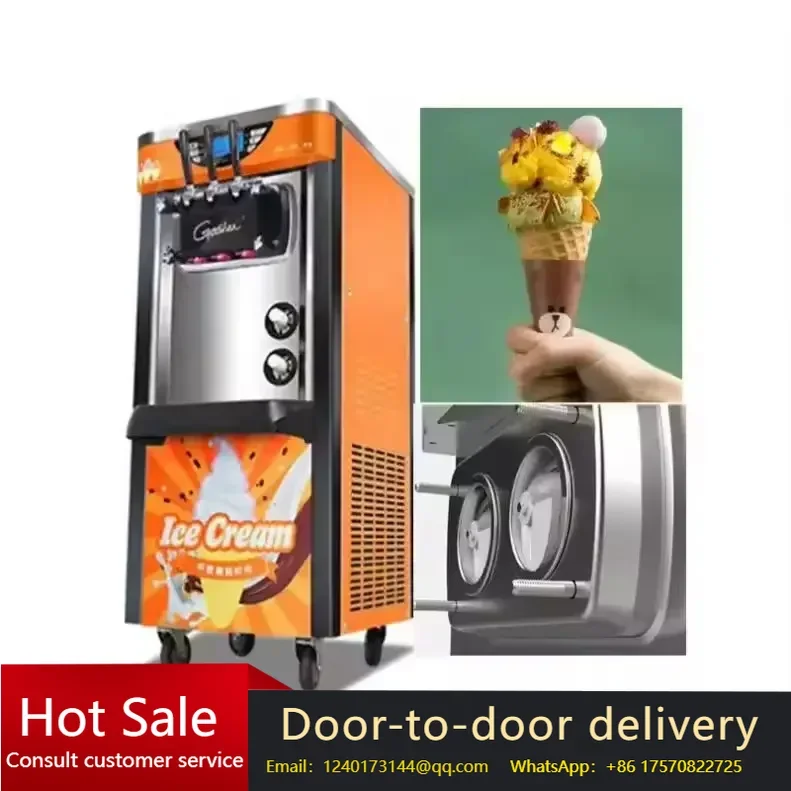 Desktop Stainless Steel Big Capacity Electric Ice Cream Machine with Precooling, Commercial Small Soft Maker for Multiple Flavor
Desktop Stainless Steel Big Capacity Electric Ice Cream Machine with Precooling, Commercial Small Soft Maker for Multiple Flavor
