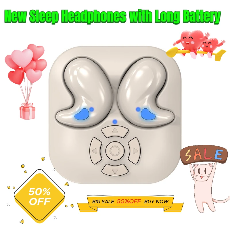 New Sleep Headphones with Long Battery Life Mobile Phone Bluetooth Remote Control Mini Noise-Canceling Bluetooth Headphones
New Sleep Headphones with Long Battery Life Mobile Phone Bluetooth Remote Control Mini Noise-Canceling Bluetooth Headphones