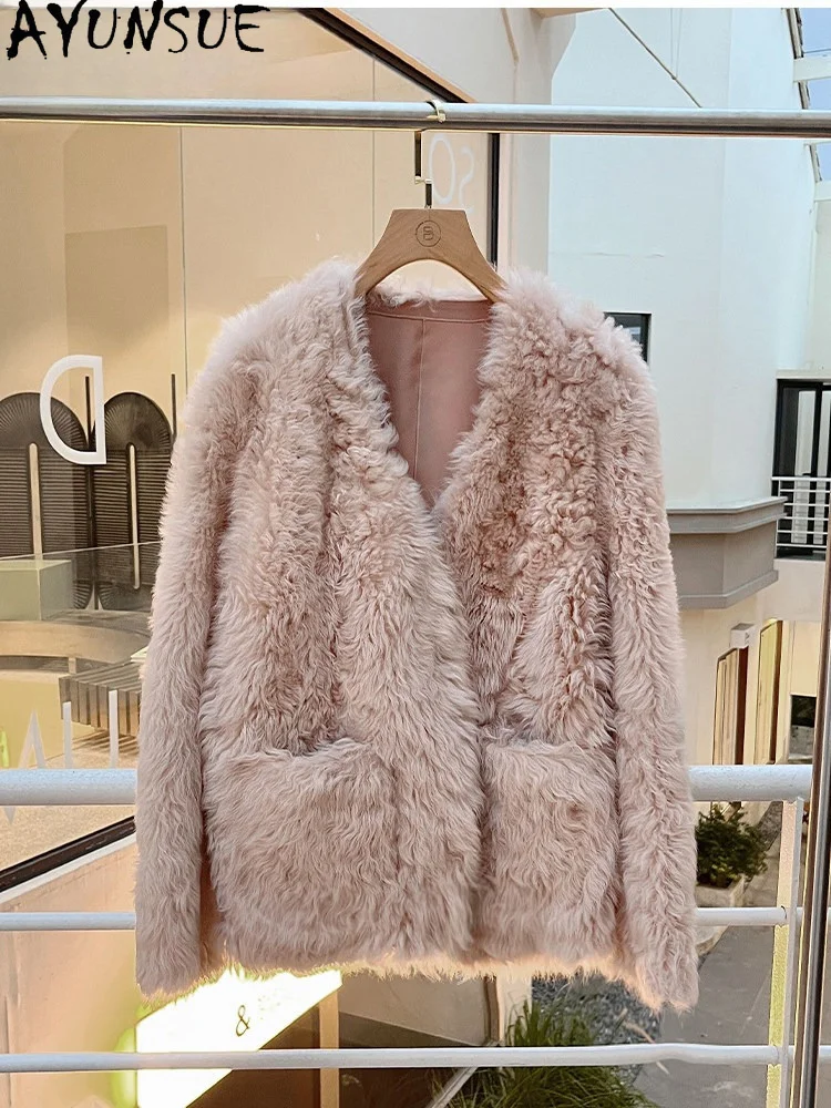 AYUNSUE Natural Sheepskin Fur Coat Women Clothing Lamb Wool Winter Jacket Tuscary Real Leather Womens Coats New Casaco Feminino
AYUNSUE Natural Sheepskin Fur Coat Women Clothing Lamb Wool Winter Jacket Tuscary Real Leather Womens Coats New Casaco Feminino
