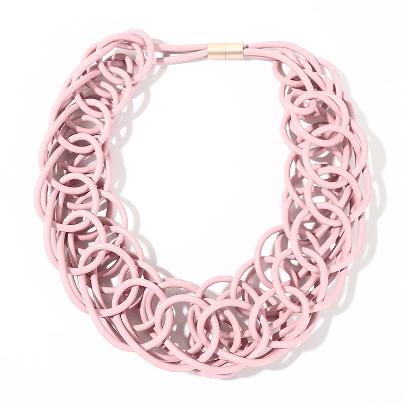 New Handmade Rubber Short Necklace for Women Simple Classical Gothic Style Sweater Choker Clothes Accessories Luxury Necklaces
New Handmade Rubber Short Necklace for Women Simple Classical Gothic Style Sweater Choker Clothes Accessories Luxury Necklaces