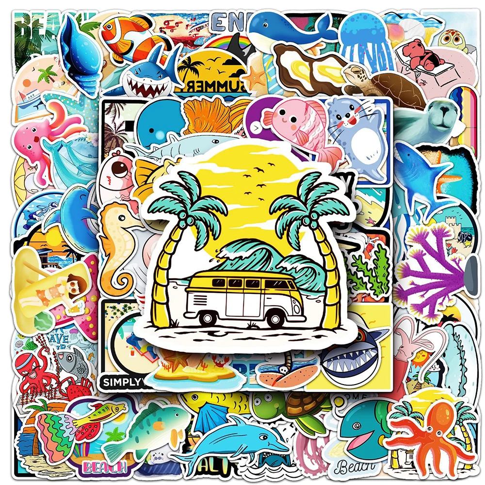 10/50/100pcs Cute Sea Animals Ocean World Plants Stickers Aesthetic Decal Kawaii Fishes Shark Waterproof Cartoon Sticker Packs
10/50/100pcs Cute Sea Animals Ocean World Plants Stickers Aesthetic Decal Kawaii Fishes Shark Waterproof Cartoon Sticker Packs