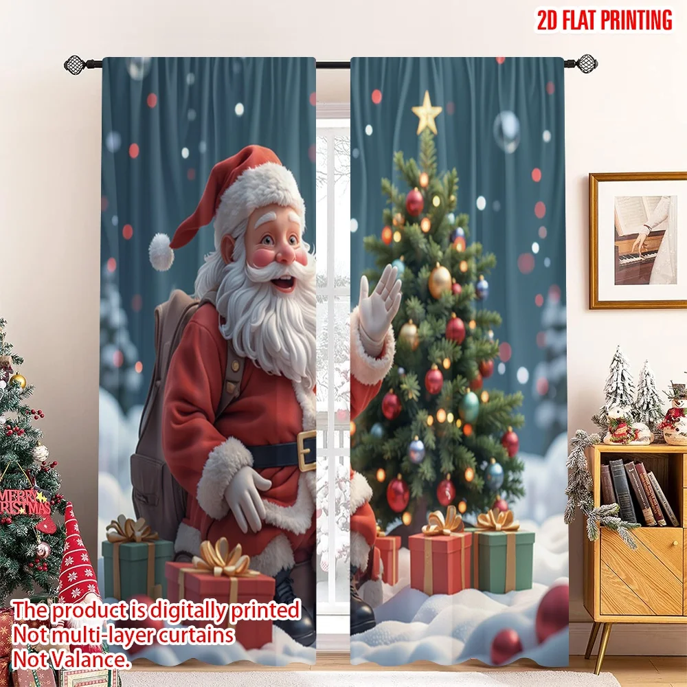 2pcs 2D flat printing Merry Christmas Popular Curtain Santa Claus Christmas Tree Gifts_m Polyester Without Electricity Party
2pcs 2D flat printing Merry Christmas Popular Curtain Santa Claus Christmas Tree Gifts_m Polyester Without Electricity Party