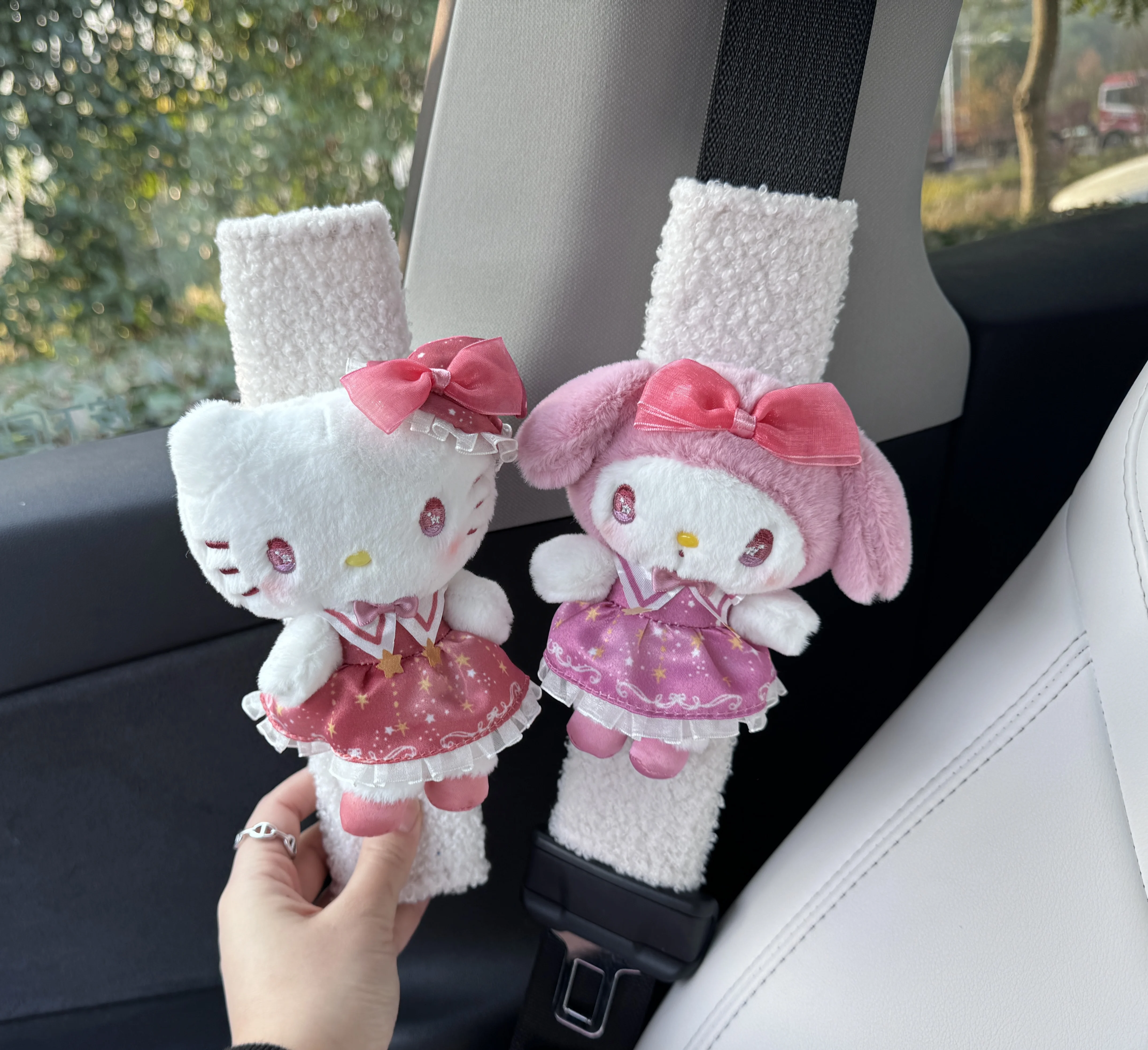 Sanrio Hello Kitty Car Seat Belt Cover Kawaii Cars Universal Safety Belts Protector Non-slip Motorcar Interior Accessories Gifts
Sanrio Hello Kitty Car Seat Belt Cover Kawaii Cars Universal Safety Belts Protector Non-slip Motorcar Interior Accessories Gifts