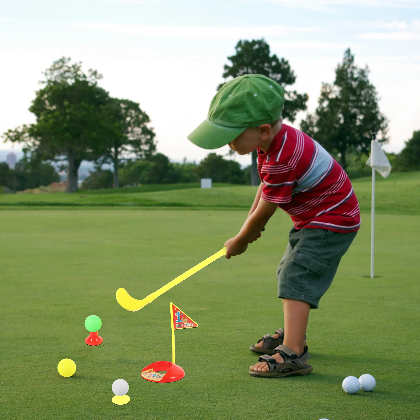 1Set Educational Kids Golf Sports Set Premium Plastic Construction Outdoor Play Equipment for Toddlers Stimulates Coordination
1Set Educational Kids Golf Sports Set Premium Plastic Construction Outdoor Play Equipment for Toddlers Stimulates Coordination