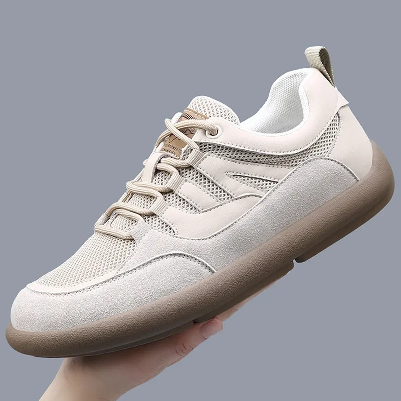 Retro Mesh Sports Shoes Men's Summer New Wide Head White Sneakers Trendy Breathable Casual Shoes Comfortable round Toe Rubber So
Retro Mesh Sports Shoes Men's Summer New Wide Head White Sneakers Trendy Breathable Casual Shoes Comfortable round Toe Rubber So