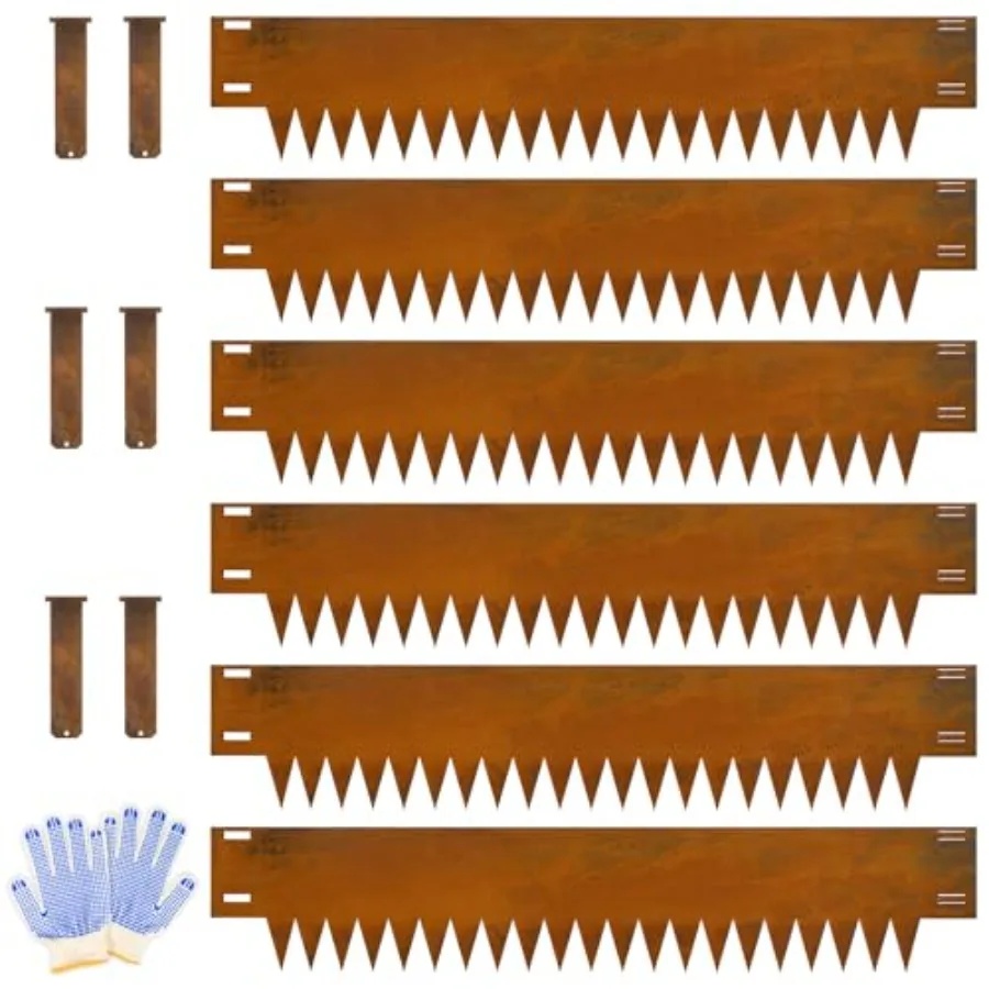 Metal Landscaping Edging Hx40L- Cor Ten Steel Landscape Edging with Clips and Gloves -Pack Unique Rust-Fish Edgg for Enhanced G
Metal Landscaping Edging Hx40L- Cor Ten Steel Landscape Edging with Clips and Gloves -Pack Unique Rust-Fish Edgg for Enhanced G