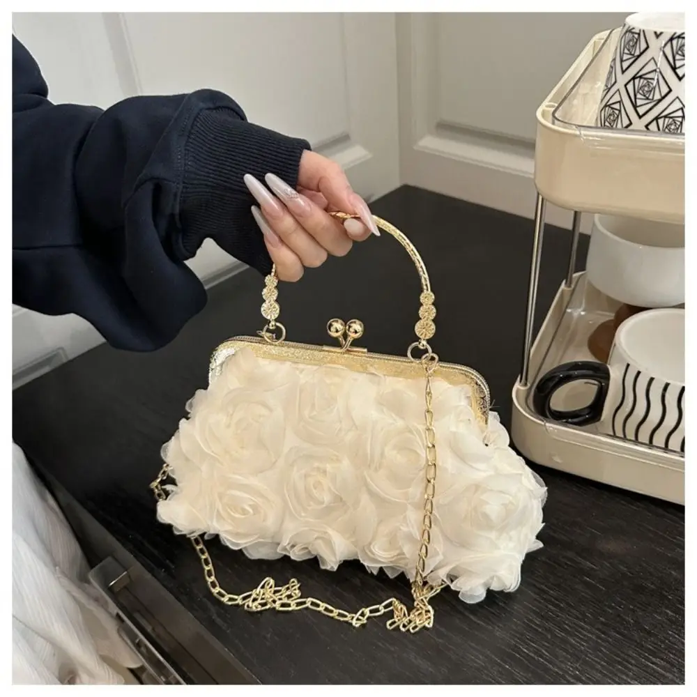 Luxury Polyester Fiber Evening Bags Chiffon 3D Flower Banquet Bag Chain Clutch Handbag Women
Luxury Polyester Fiber Evening Bags Chiffon 3D Flower Banquet Bag Chain Clutch Handbag Women