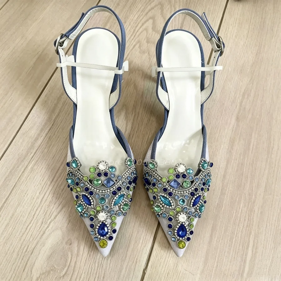 Women Lace Satin Pointed Toe Pearl Rhinestone Embellished Sandals Ankle Strap Stiletto Heel Wedding Bridal Dress High Heel Shoes
Women Lace Satin Pointed Toe Pearl Rhinestone Embellished Sandals Ankle Strap Stiletto Heel Wedding Bridal Dress High Heel Shoes