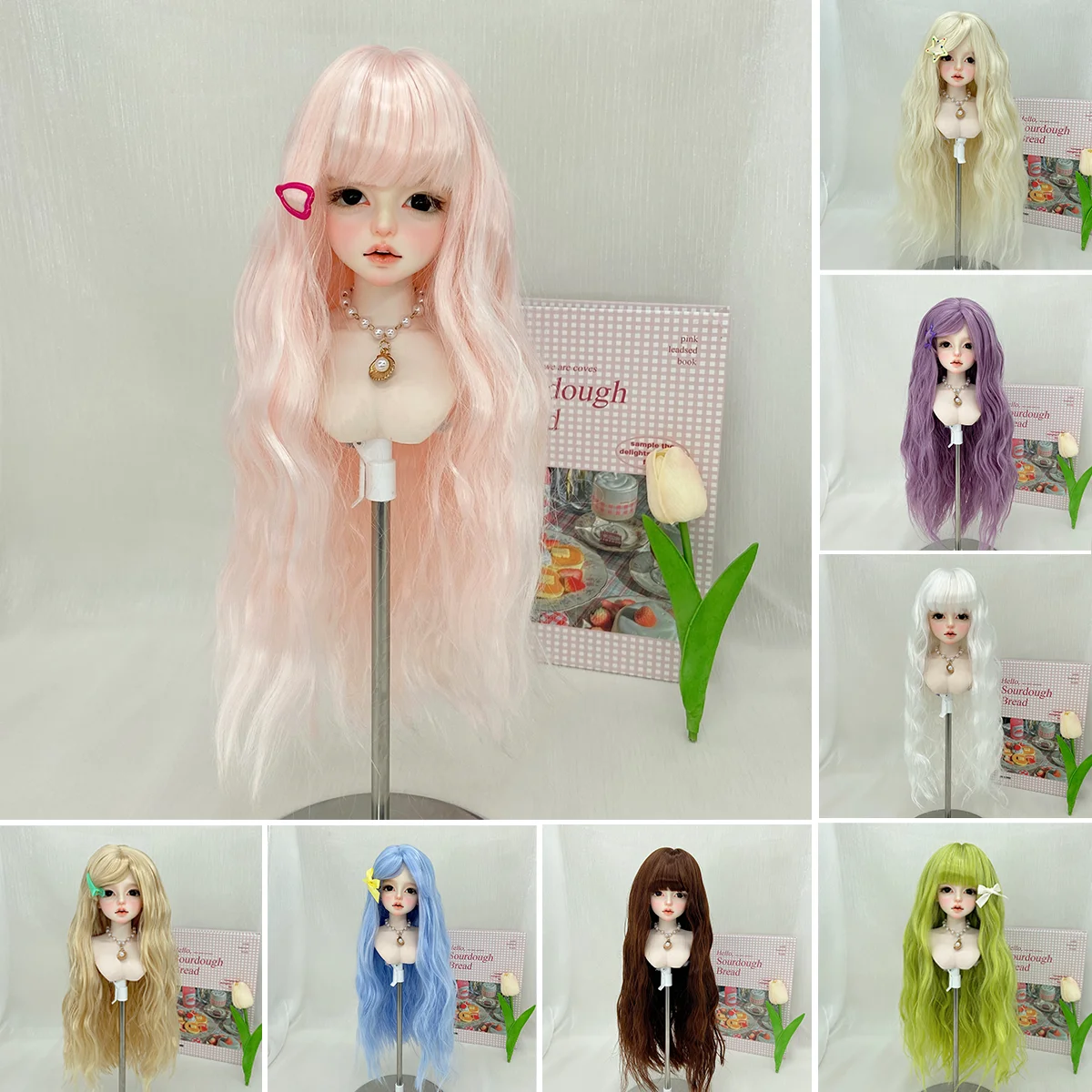 1/3 BJD Doll Wig Long Water Wave Long Curly Synthetic Wig For Girls DIY Makeup Accessories BJD Doll Hair Bundle Elegant Fashion
1/3 BJD Doll Wig Long Water Wave Long Curly Synthetic Wig For Girls DIY Makeup Accessories BJD Doll Hair Bundle Elegant Fashion