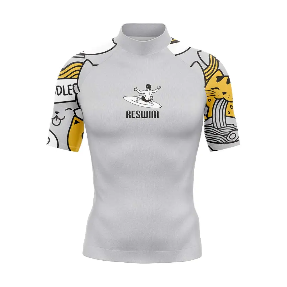 Summer Men's Short Sleeve Rashguard Surf Shirt UPF 50+ Clothing Basic Skin Surfing Suit Quick Dry Swimming Tight Gym T-shirtS
Summer Men's Short Sleeve Rashguard Surf Shirt UPF 50+ Clothing Basic Skin Surfing Suit Quick Dry Swimming Tight Gym T-shirtS