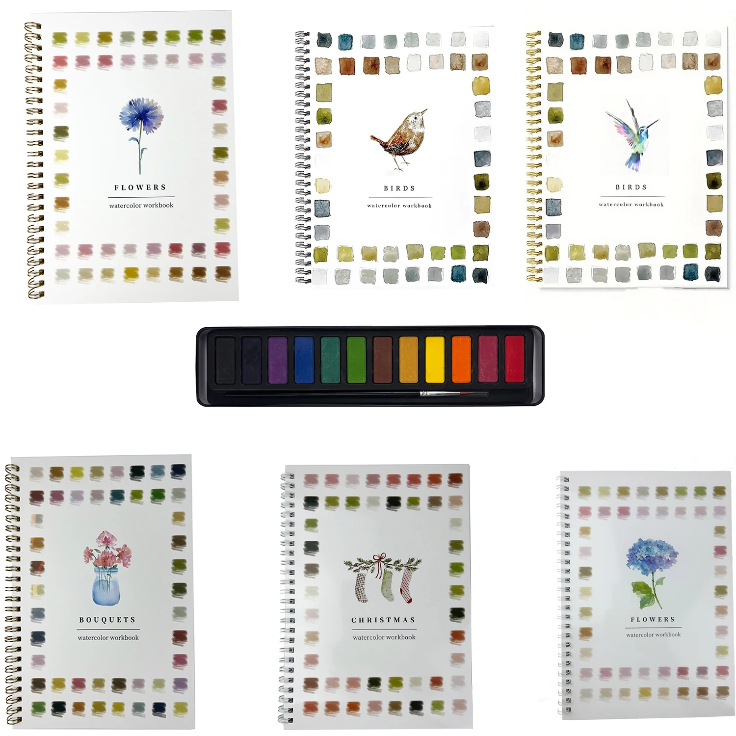 1pc Watercolor Coloring Book, Beginner- Friendly Watercolor Workbooks, Foldable Set,Perfect Gift for Mother’s Day, Birthdays
1pc Watercolor Coloring Book, Beginner- Friendly Watercolor Workbooks, Foldable Set,Perfect Gift for Mother’s Day, Birthdays