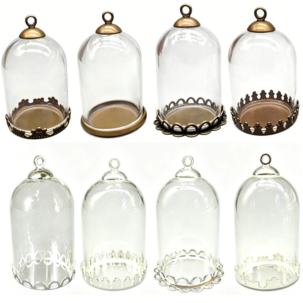 10pcs 30*20mm Hollow Tube Glass Bottle Setting Base Beads Cap Set DIY Glass Pendant Jewelry Findings Accessories
10pcs 30*20mm Hollow Tube Glass Bottle Setting Base Beads Cap Set DIY Glass Pendant Jewelry Findings Accessories