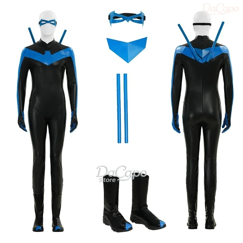 Dickk Grayson Night Robin wing Cosplay Jumpsuit 2026 NEW Mens Comic Superhero Outfits Halloween Onesie Fullset SHoes Prop
Dickk Grayson Night Robin wing Cosplay Jumpsuit 2026 NEW Mens Comic Superhero Outfits Halloween Onesie Fullset SHoes Prop