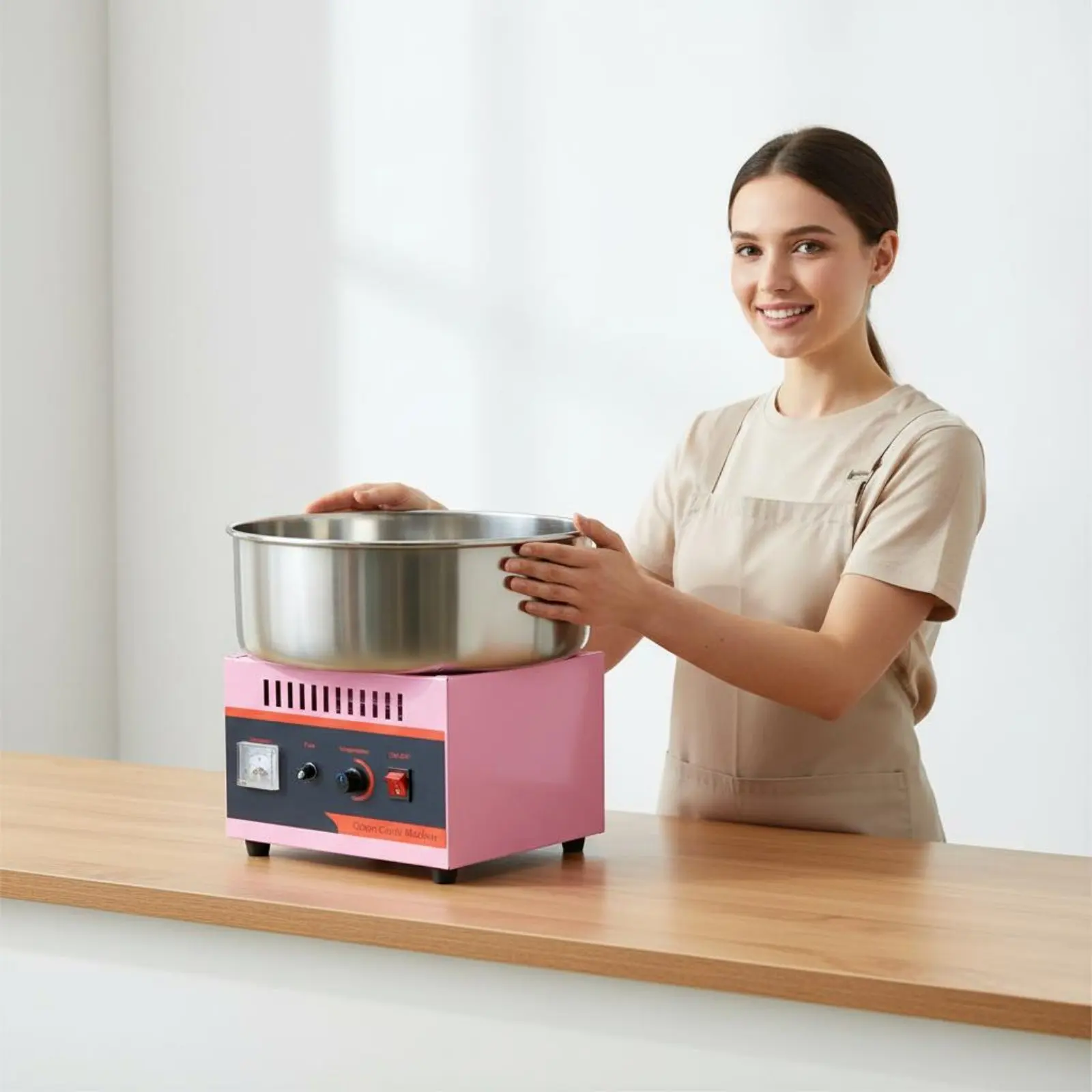 Candy Floss Machine Easy to Use Electric Candy Floss Machine Professional Sweetener Flosser Anti-Slip Feet for Caterers
Candy Floss Machine Easy to Use Electric Candy Floss Machine Professional Sweetener Flosser Anti-Slip Feet for Caterers