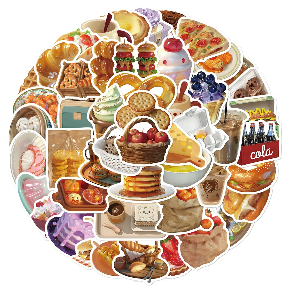 10/30/50PCS Bread Food Stickers Dessert Graffiti Decals Water Bottle Luggage Pad Phone Guitar Bike Car Motorcycle Scrapbook
10/30/50PCS Bread Food Stickers Dessert Graffiti Decals Water Bottle Luggage Pad Phone Guitar Bike Car Motorcycle Scrapbook