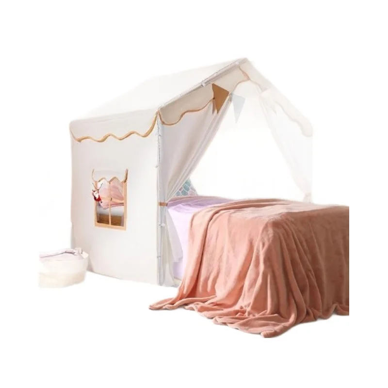 Hot Sale Children's Indoor Princess House Cloth Tent for Boys and Girls Removable Beige & White Polyester Material
Hot Sale Children's Indoor Princess House Cloth Tent for Boys and Girls Removable Beige & White Polyester Material