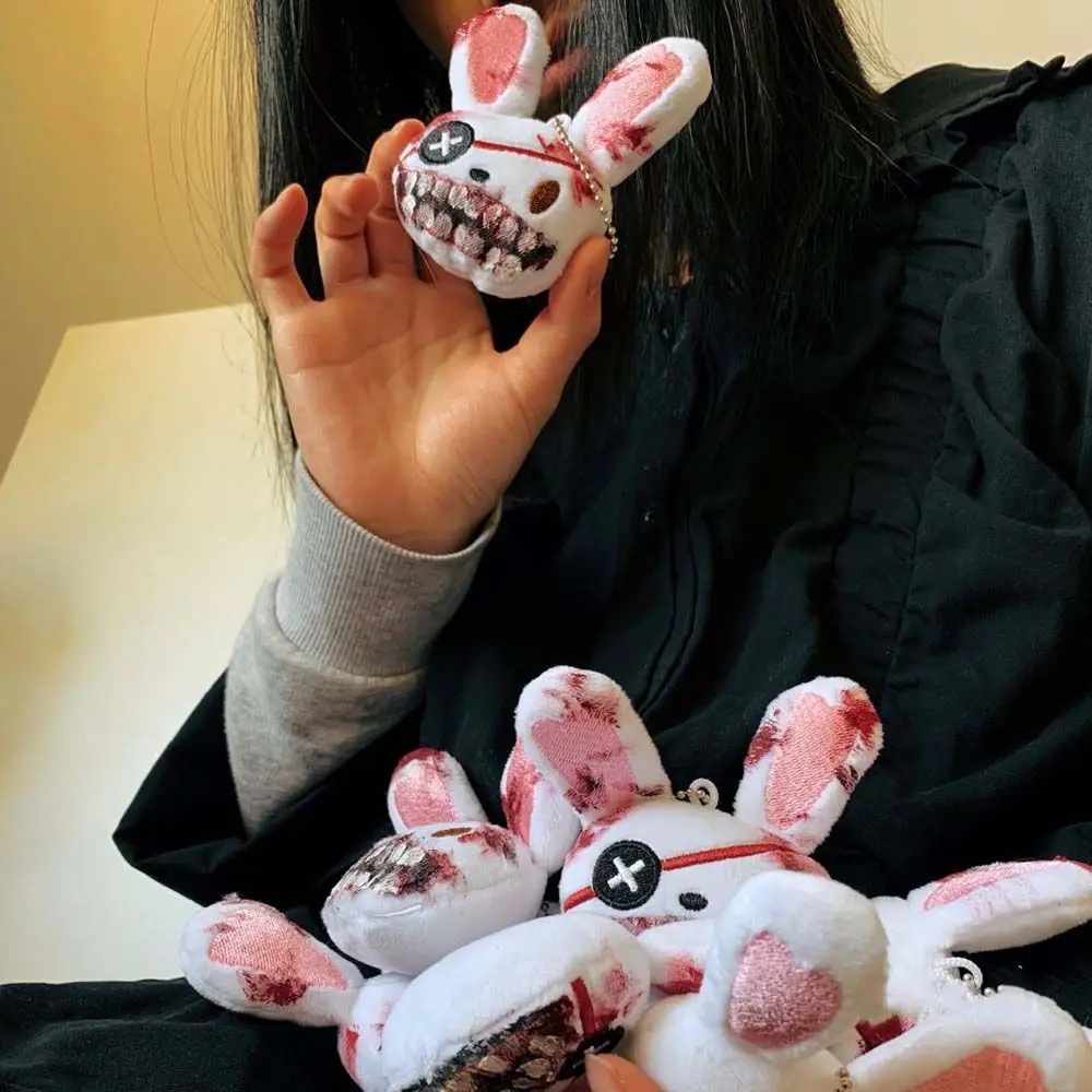 Punk Scary One-eyed Bloody Unique Accessories Rabbit Keychain Fashion Jewelry Halloween Key Ring Animal Bag Pendant
Punk Scary One-eyed Bloody Unique Accessories Rabbit Keychain Fashion Jewelry Halloween Key Ring Animal Bag Pendant