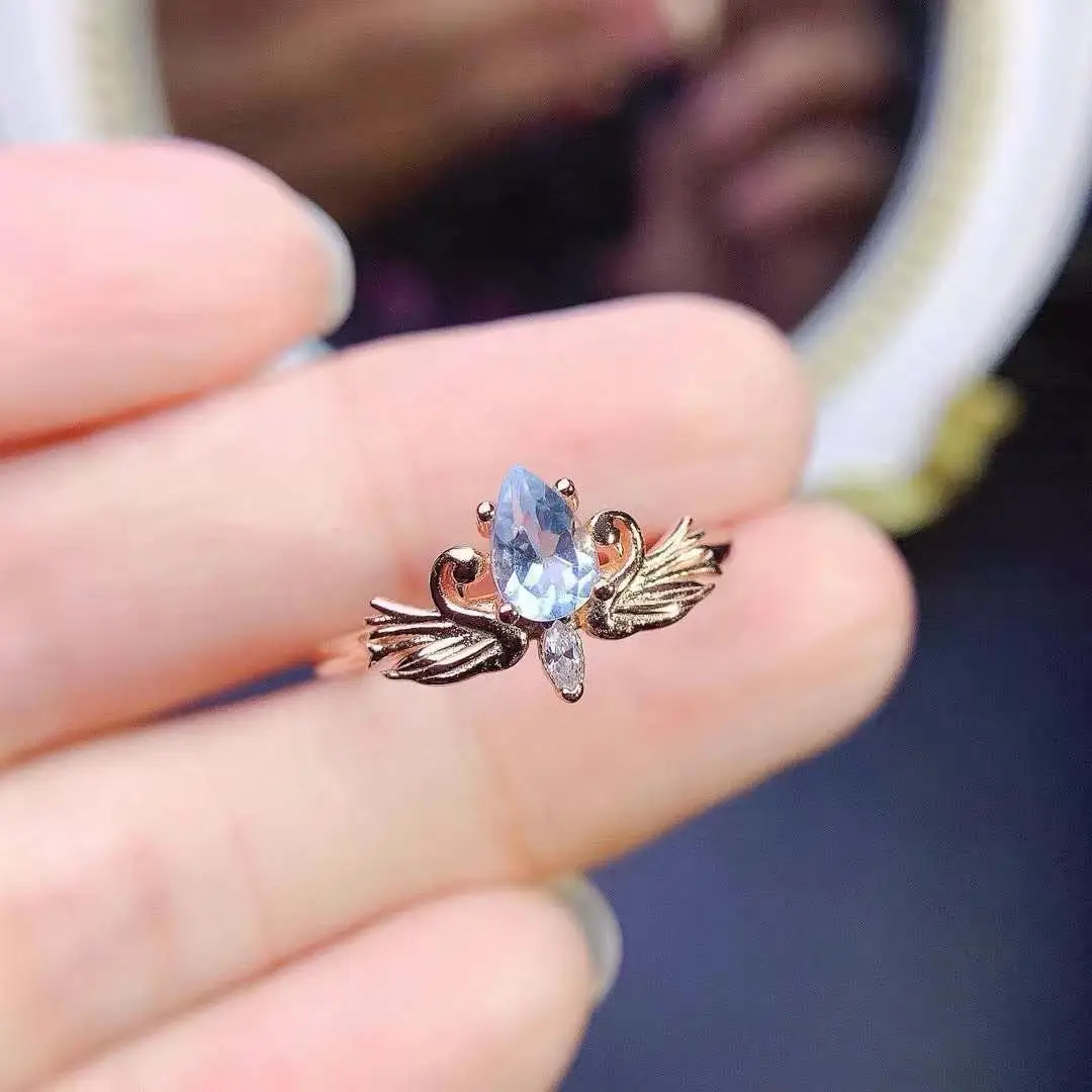 Super High Quality 925 Sterling Silver Fashion Natural Aquamarine Ring For Women Wedding Ring
Super High Quality 925 Sterling Silver Fashion Natural Aquamarine Ring For Women Wedding Ring