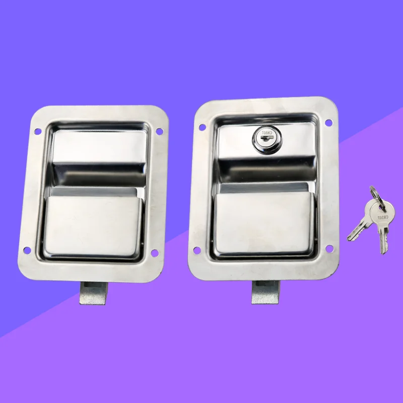 304 Stainless Steel Pull Rod Reinforced Flat Lock Construction Machinery Embedded Door Lock For Toolboxes And Vehicles
304 Stainless Steel Pull Rod Reinforced Flat Lock Construction Machinery Embedded Door Lock For Toolboxes And Vehicles