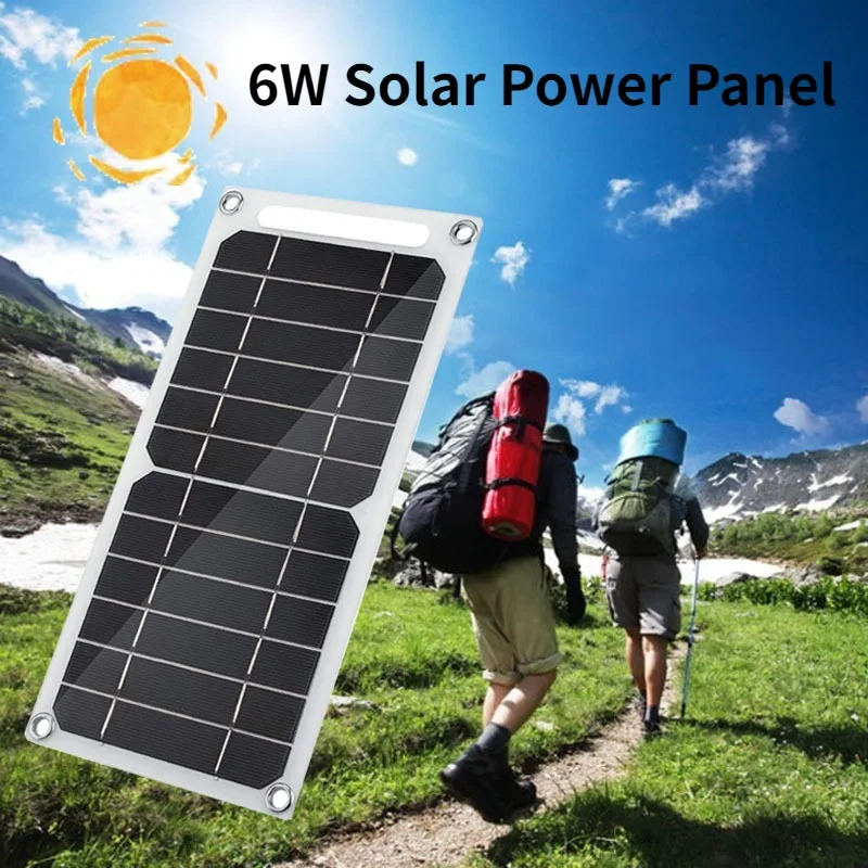 Solar Panel 6W USB Type-C Waterproof Outdoor Hiking Camping Portable Battery Mobile Phone Charging Bank Charging Panel 5V
Solar Panel 6W USB Type-C Waterproof Outdoor Hiking Camping Portable Battery Mobile Phone Charging Bank Charging Panel 5V