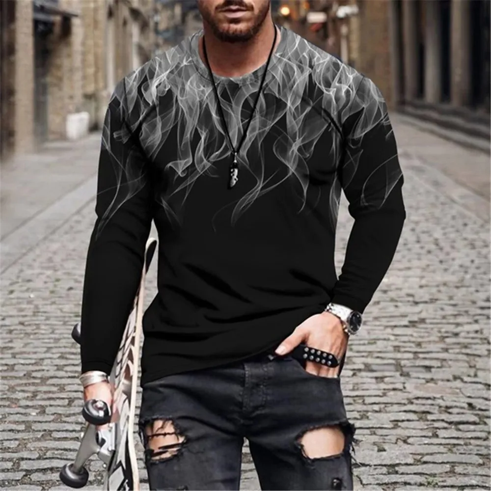 Retro Flame Series 3D Print Summer Men's O-Neck T-shirt Casual Long Sleeve T-Shirt Oversized Pullover Fashion Trend Men Clothing
Retro Flame Series 3D Print Summer Men's O-Neck T-shirt Casual Long Sleeve T-Shirt Oversized Pullover Fashion Trend Men Clothing