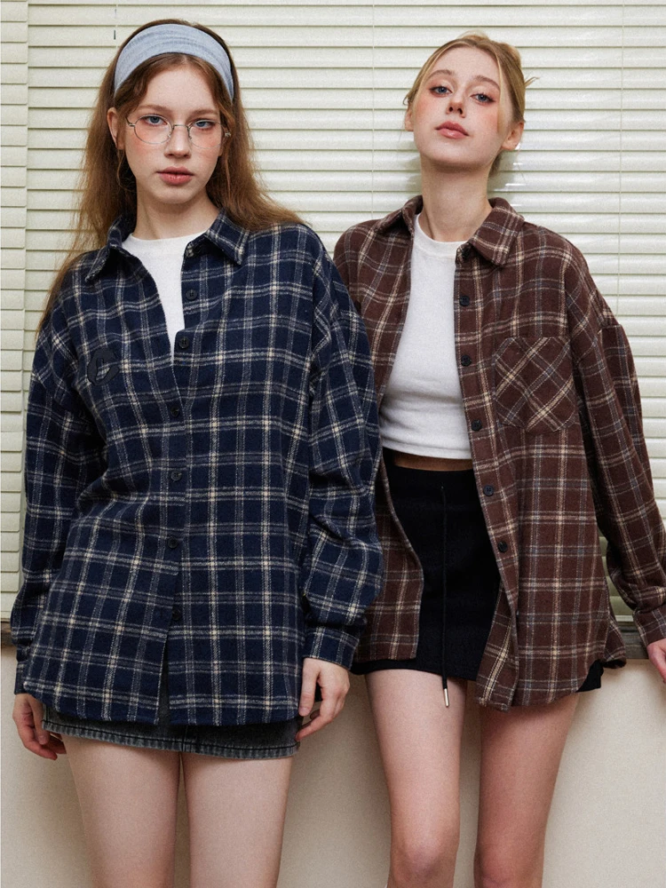 Zadily Women's Oversized Plaid Flannel Shirt Turn-Down Collar Long Sleeve Casual 2025 Autumn Loose Blouse Clothing
Zadily Women's Oversized Plaid Flannel Shirt Turn-Down Collar Long Sleeve Casual 2025 Autumn Loose Blouse Clothing