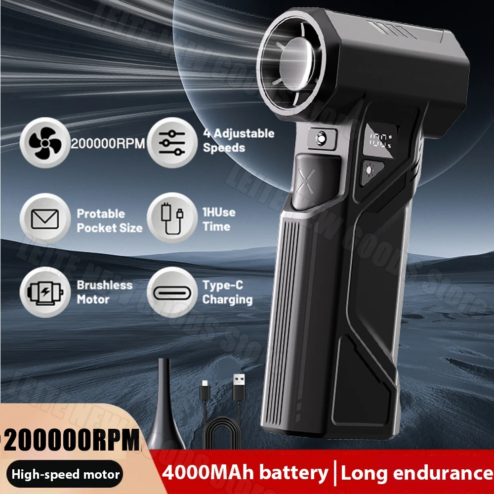 20000 RPM Brushless Motor Electric Turbo Jet Fan High-Speed Turbo Violent Fan USB Rechargeable Powerful Dust Blower
20000 RPM Brushless Motor Electric Turbo Jet Fan High-Speed Turbo Violent Fan USB Rechargeable Powerful Dust Blower