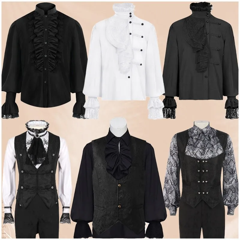 Medieval Prince Style Coat Vintage Western Suit Halloween Cosplay Tailcoat Mid-Length Court Costume Men's Fashion
Medieval Prince Style Coat Vintage Western Suit Halloween Cosplay Tailcoat Mid-Length Court Costume Men's Fashion