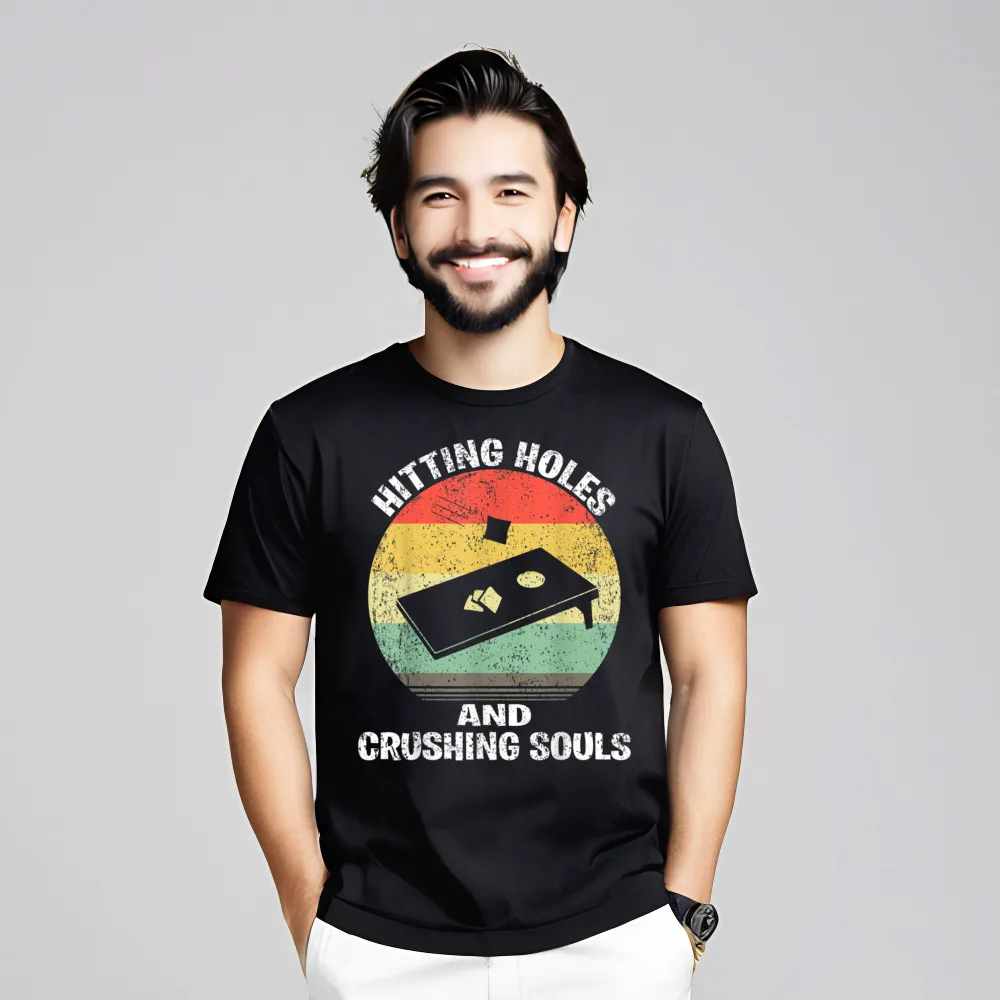 Мужская футболка из чесаного хлопка с короткими рукавами, отверстиями и дробями, топы для компьютерных фанатов, футболки, новейшие уличные футболки с круглым вырезом
Мужская футболка из чесаного хлопка с короткими рукавами, отверстиями и дробями, топы для компьютерных фанатов, футболки, новейшие уличные футболки с круглым вырезом