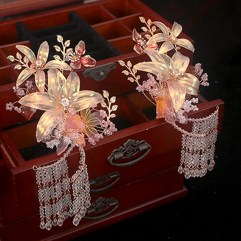 Flower Hair Clips Pair Of Hairpin New Super Fairy Fashion Handmade Liquid Flower Barrette Wedding Dress Styling Accessories
Flower Hair Clips Pair Of Hairpin New Super Fairy Fashion Handmade Liquid Flower Barrette Wedding Dress Styling Accessories