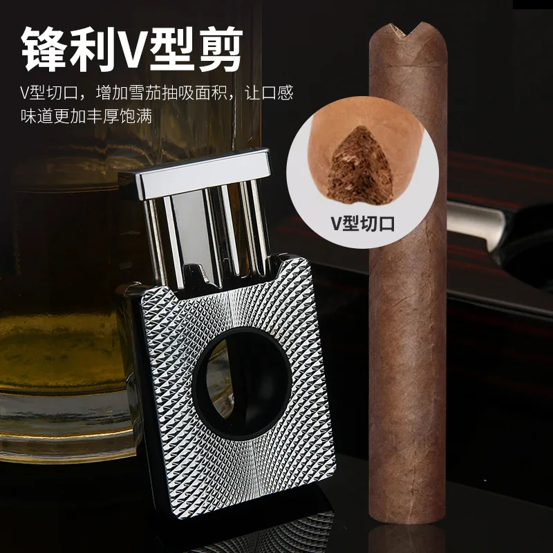 Baicheng Chenyuan No.1 Cigar Clipper Metal V-Cut Portable Retro 3D Carving Pattern Sharp Round
Baicheng Chenyuan No.1 Cigar Clipper Metal V-Cut Portable Retro 3D Carving Pattern Sharp Round