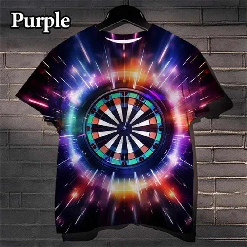 Cool Dart Board 3D Printing T Shirts Casual Street Sports Fun Tops Fashion Men And Women Short-sleeved T-shirts Men's Clothing
Cool Dart Board 3D Printing T Shirts Casual Street Sports Fun Tops Fashion Men And Women Short-sleeved T-shirts Men's Clothing