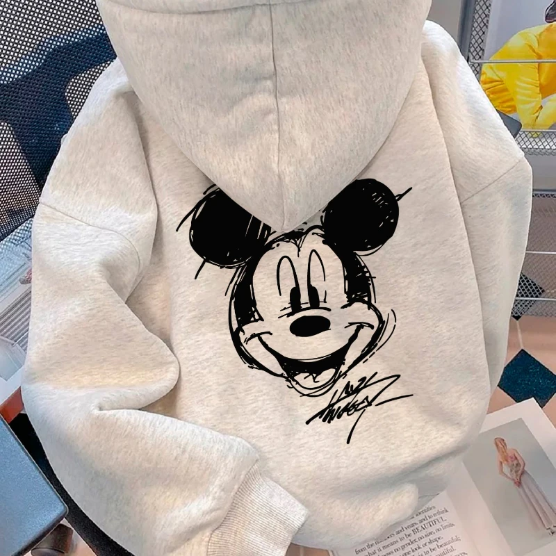 Мужская толстовка с капюшоном Disney Mickey Graphic, осень-зима 2026, белая, модная, для активного отдыха, из хлопка, теплая, свободного кроя, повседневная, унисекс
Мужская толстовка с капюшоном Disney Mickey Graphic, осень-зима 2026, белая, модная, для активного отдыха, из хлопка, теплая, свободного кроя, повседневная, унисекс