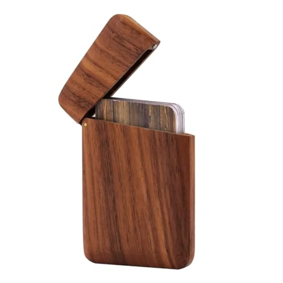 Walnut Wood Business Card Holder with Magnetic Closure, Handmade Wooden Business Card Case Holds Up to 28 Cards, Slim Professio
Walnut Wood Business Card Holder with Magnetic Closure, Handmade Wooden Business Card Case Holds Up to 28 Cards, Slim Professio