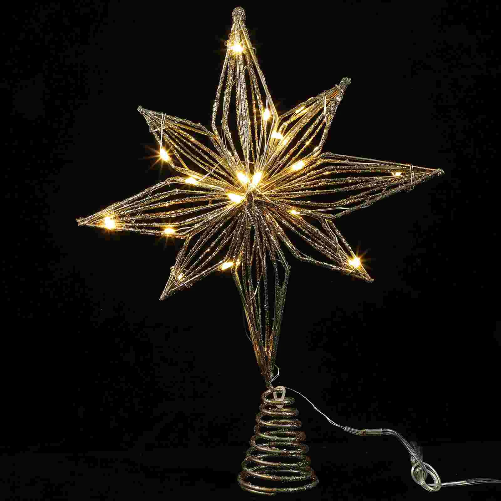Lighted Christmas Topper 25cm Decoration Christmas Tree Toppers LED Treetop nament Festive Holiday Xmas Glow
Lighted Christmas Topper 25cm Decoration Christmas Tree Toppers LED Treetop nament Festive Holiday Xmas Glow