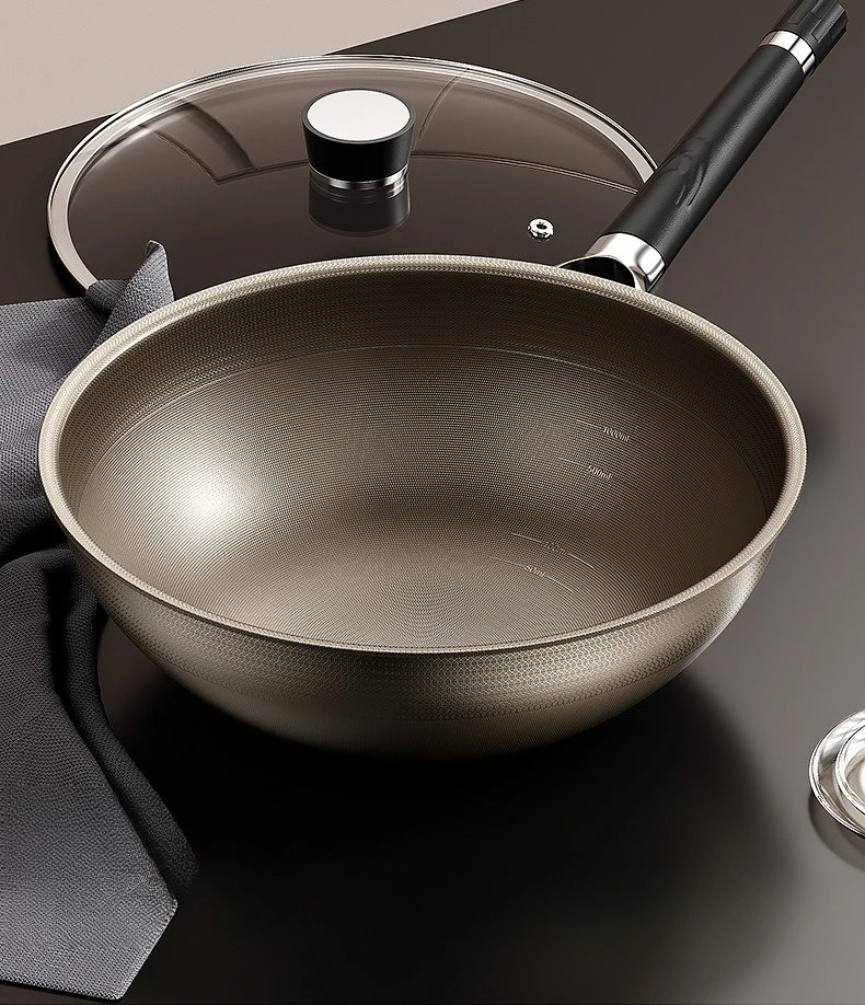 DSA Pure Titanium Uncoated Household Wok Stainless Steel Titanium Pot Induction Cooker Gas Stove Pot
DSA Pure Titanium Uncoated Household Wok Stainless Steel Titanium Pot Induction Cooker Gas Stove Pot