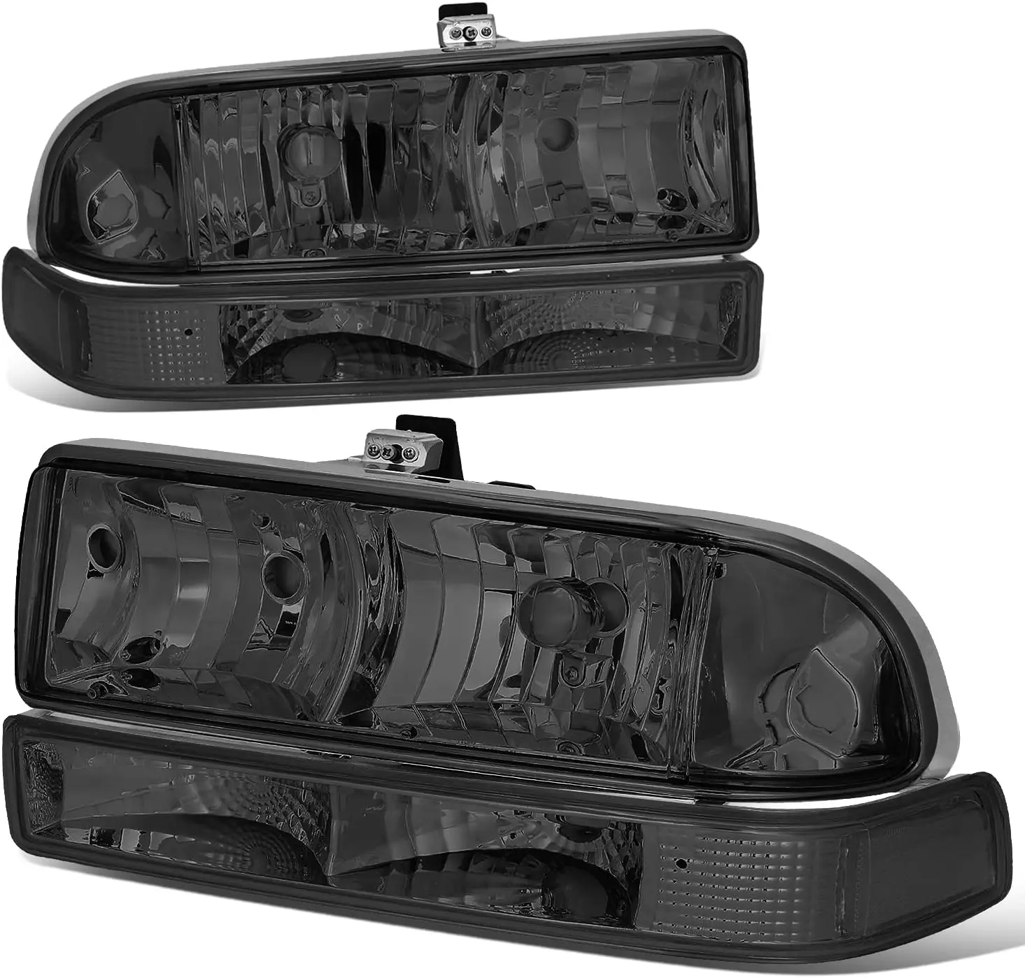 [Halogen Model 4pcs Factory Style Headlights Assembly with Bumper Lamps Compatible with Chevy S10 Blazer 98-04, Driver and Passe
[Halogen Model 4pcs Factory Style Headlights Assembly with Bumper Lamps Compatible with Chevy S10 Blazer 98-04, Driver and Passe