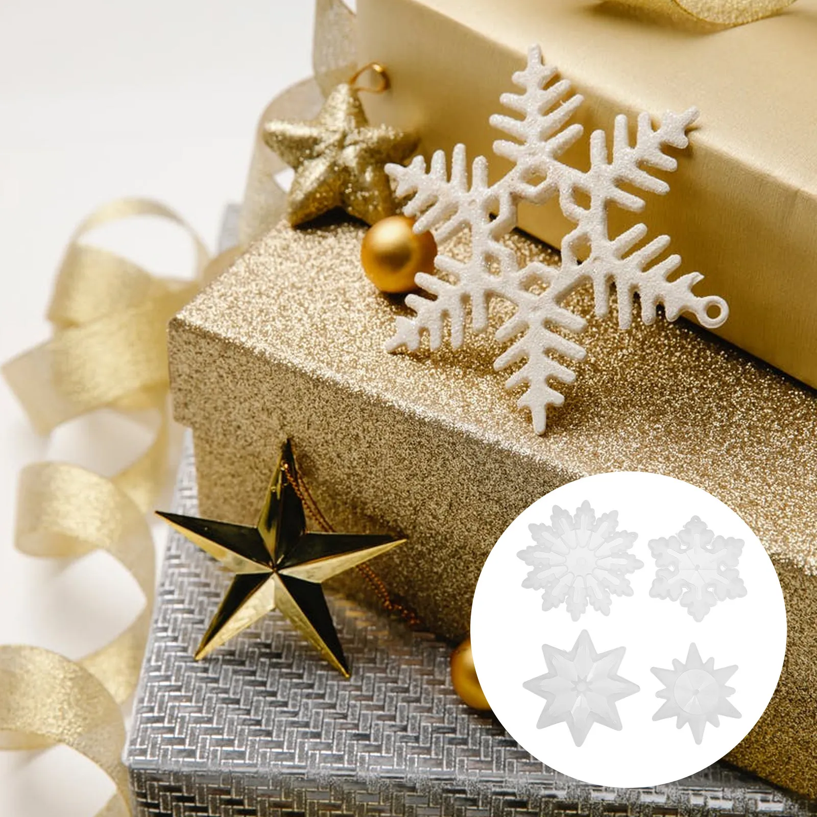 4Pcs DIY Silicone Mold Snowflake Pendant Jewelry Making Crystal Epoxy Mould Durable Craft Lovers Gift
4Pcs DIY Silicone Mold Snowflake Pendant Jewelry Making Crystal Epoxy Mould Durable Craft Lovers Gift
