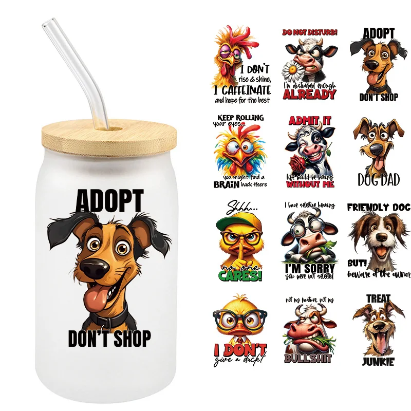 4PCS Cartoon UV DTF Wrap Transfer Stickers Cute Animals Design DIY Waterproof Wrap For Glasses Mugs Cups Decal
4PCS Cartoon UV DTF Wrap Transfer Stickers Cute Animals Design DIY Waterproof Wrap For Glasses Mugs Cups Decal