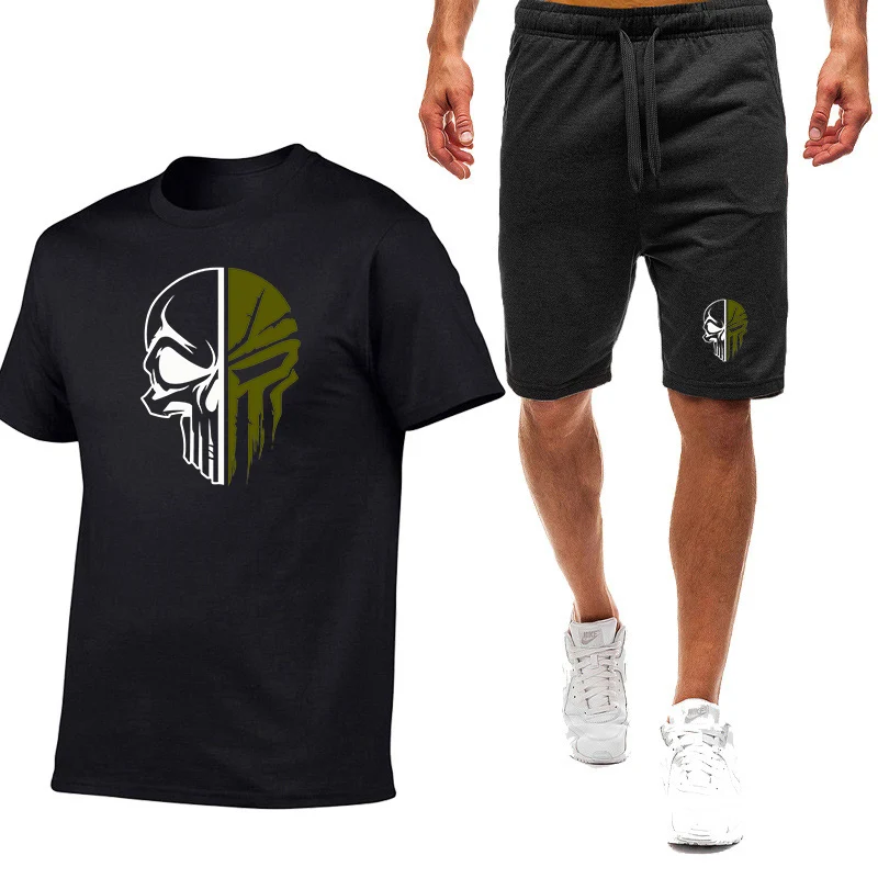 Funny Skull Graphics Men's T Shirt and Short Set Male Summer Casual Short Sleeve Tops and Pants Suits New Sports
Funny Skull Graphics Men's T Shirt and Short Set Male Summer Casual Short Sleeve Tops and Pants Suits New Sports