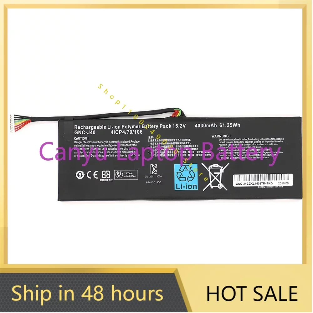 2024 GNC-J40 15,2 V 4030mAh 61.25Wh аккумулятор 961TA013F для GIGABYTE P34W P34K P34F P34G V2 V3 V5 V7 Series C504 Новинка
2024 GNC-J40 15,2 V 4030mAh 61.25Wh аккумулятор 961TA013F для GIGABYTE P34W P34K P34F P34G V2 V3 V5 V7 Series C504 Новинка