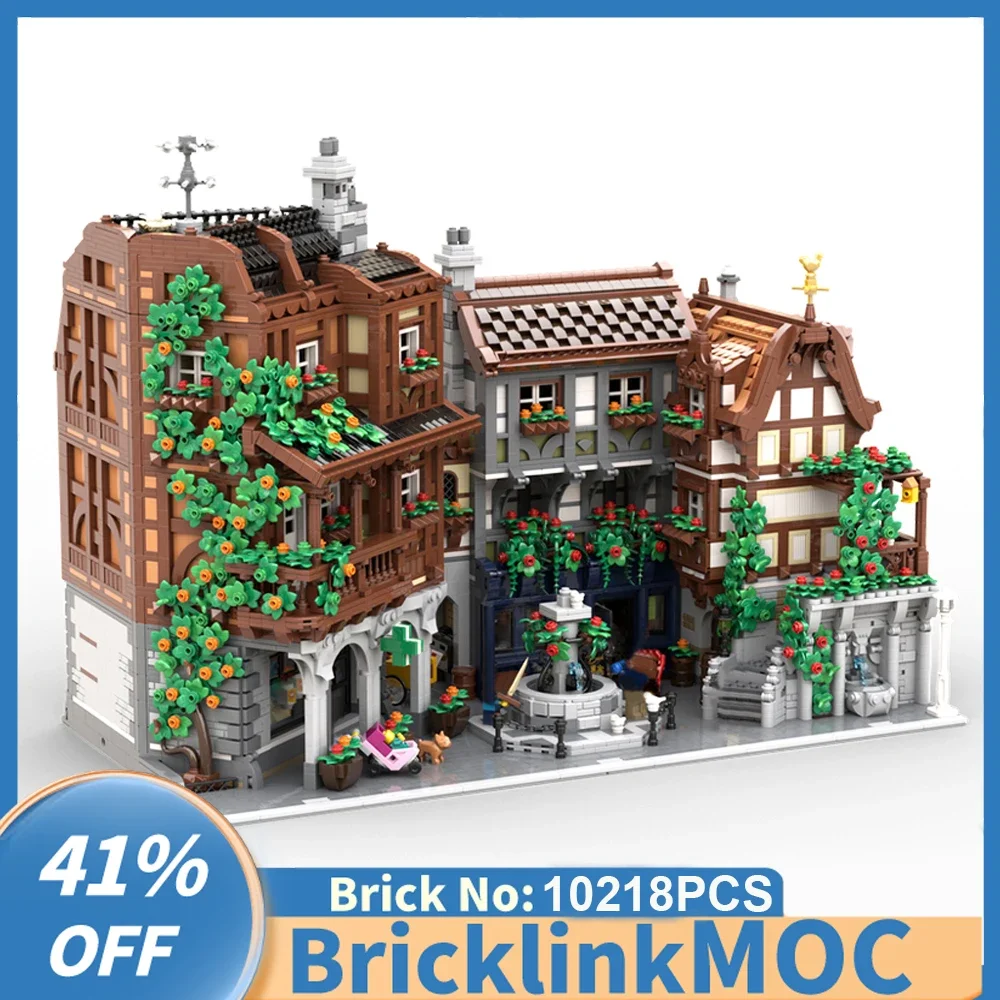 10218PCS City Hot Selling Street View Moc Modular Old Town small wine shop old pharmacy Building creative ideas Toy Gift Blocks
10218PCS City Hot Selling Street View Moc Modular Old Town small wine shop old pharmacy Building creative ideas Toy Gift Blocks