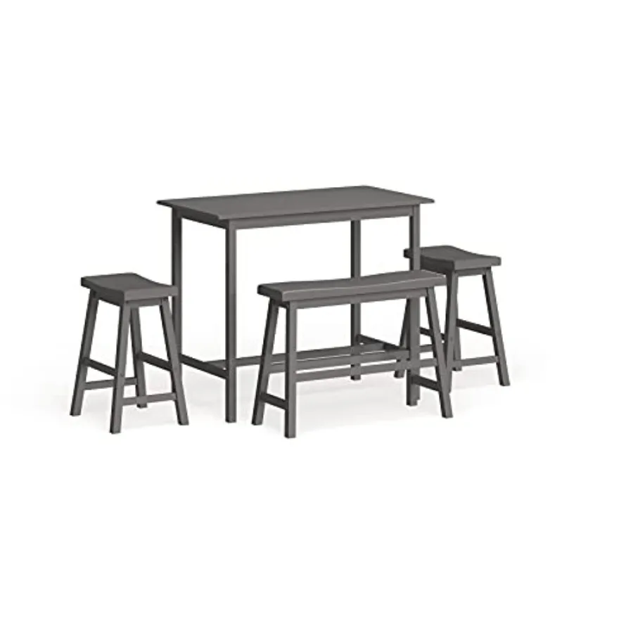 Home Collection Haley 4Pc Pub Set, Grey
Home Collection Haley 4Pc Pub Set, Grey