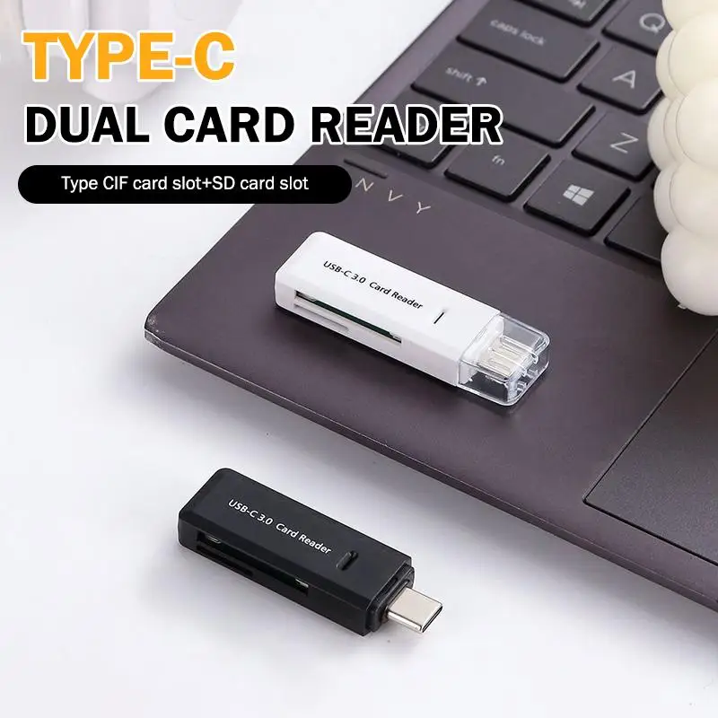 【Y】2-in-1 Multi Functional Type C 3.0 Card Reader TF Memory Card Reader USB Flash Drive Card Reader Adapter For PC Laptops
【Y】2-in-1 Multi Functional Type C 3.0 Card Reader TF Memory Card Reader USB Flash Drive Card Reader Adapter For PC Laptops