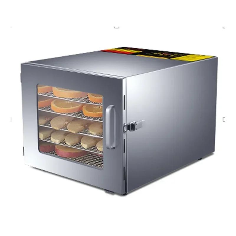 Electric 6 Layers Stainless Steel Food Dehydrator Green Leaf Vegetable Dehydrating Dryer Machine Tea Pet Food Drying Machine
Electric 6 Layers Stainless Steel Food Dehydrator Green Leaf Vegetable Dehydrating Dryer Machine Tea Pet Food Drying Machine